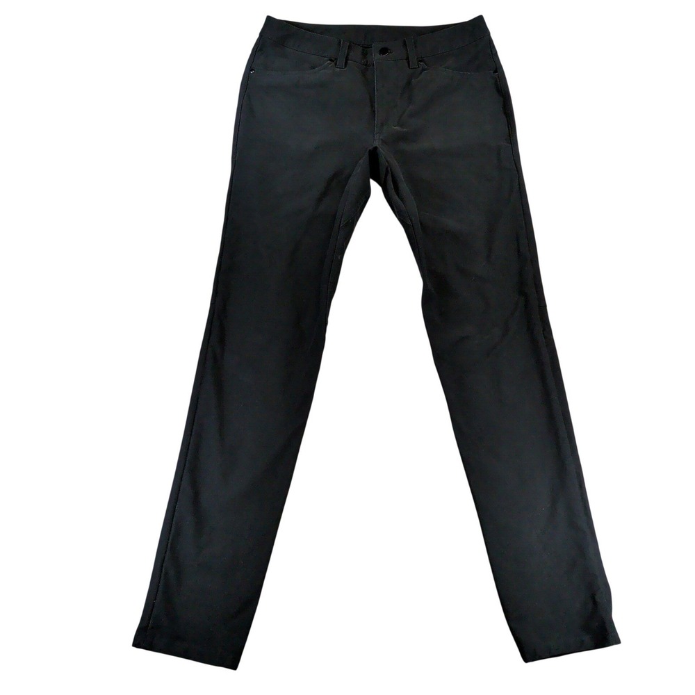 Lululemon ABC Pant Slim Warpstreme Black Mens Size 31 5-Pocket Commuter M5ABOS